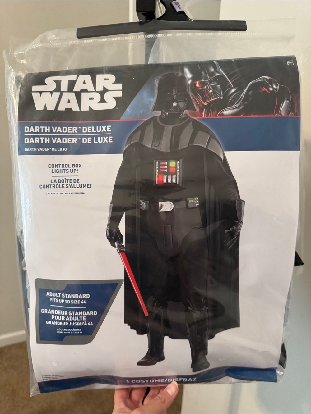 Star Wars Darth Vader Deluxe Adult Costume. New In Bag  Adult Standard